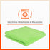 Spic & Span Multi Purpose Micro Fiber Cleaning Cloth - 340 GSM: 40cmx40cm (Pack of 4 - Fluorescent Orange + Fluorescent Green + Fluorescent Yellow + Peach)